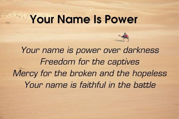 Your Name Is Power song lyric