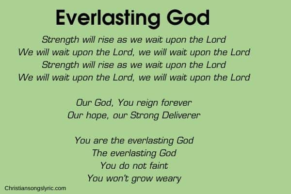 Everlasting God Lyrics
