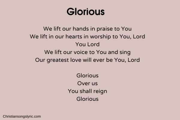 Glorius Chris Tomlin Lyrics