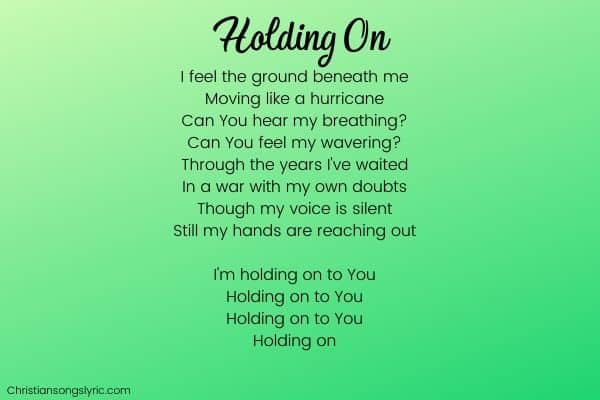 Holding On Lyrics Josh Baldwin