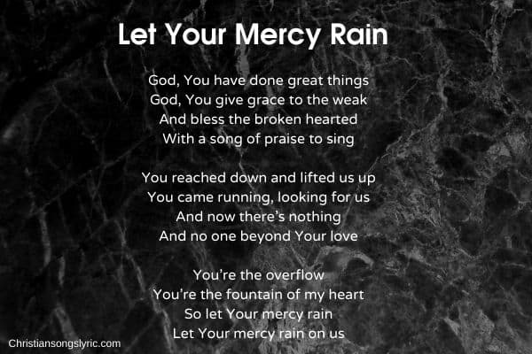 Let Your Mercy Rain Lyrics