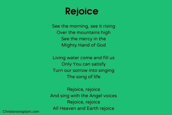 Rejoice Chris Tomlin Lyrics