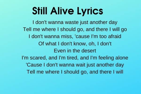 Still Alive Lyrics