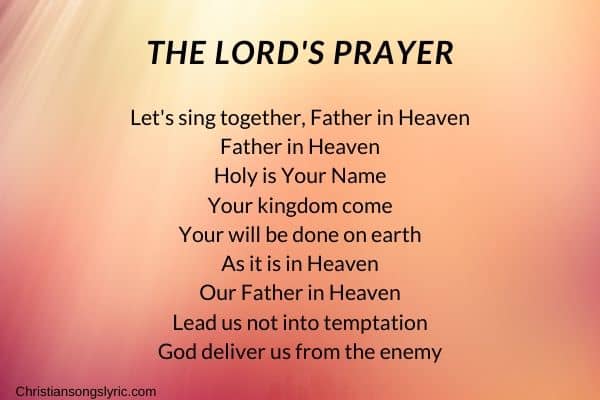The Lord's Prayer Hillsong Lyrics