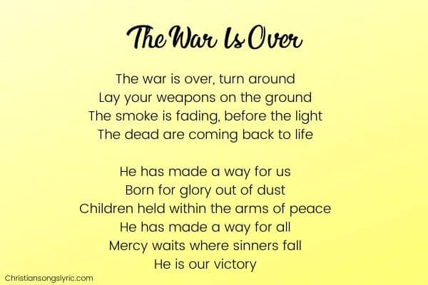 The War Is Over Lyrics