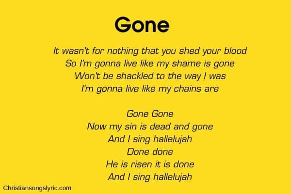 Gone Lyrics Elevation Worship