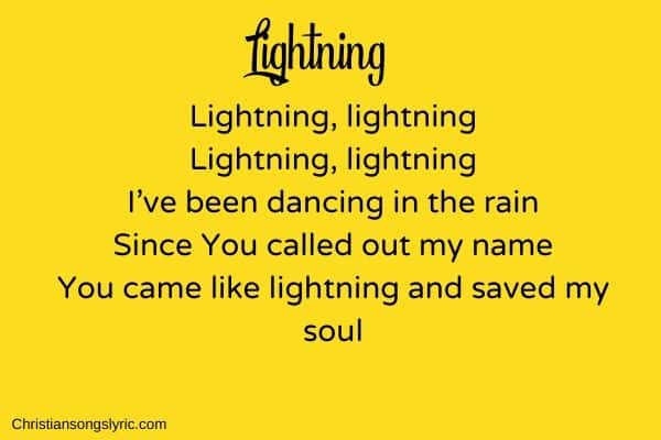 Lightning Lyrics The Afters