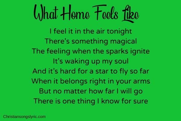 What Home Feels Like Lyrics