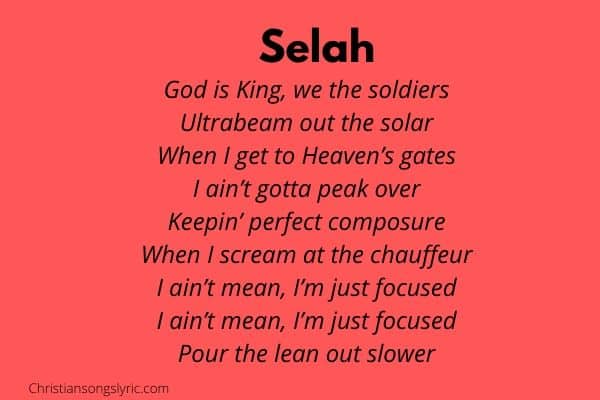 Kanye West Selah Lyrics