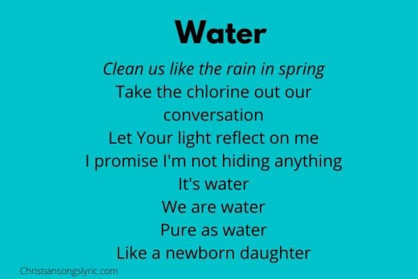 Kanye West Water Lyrics
